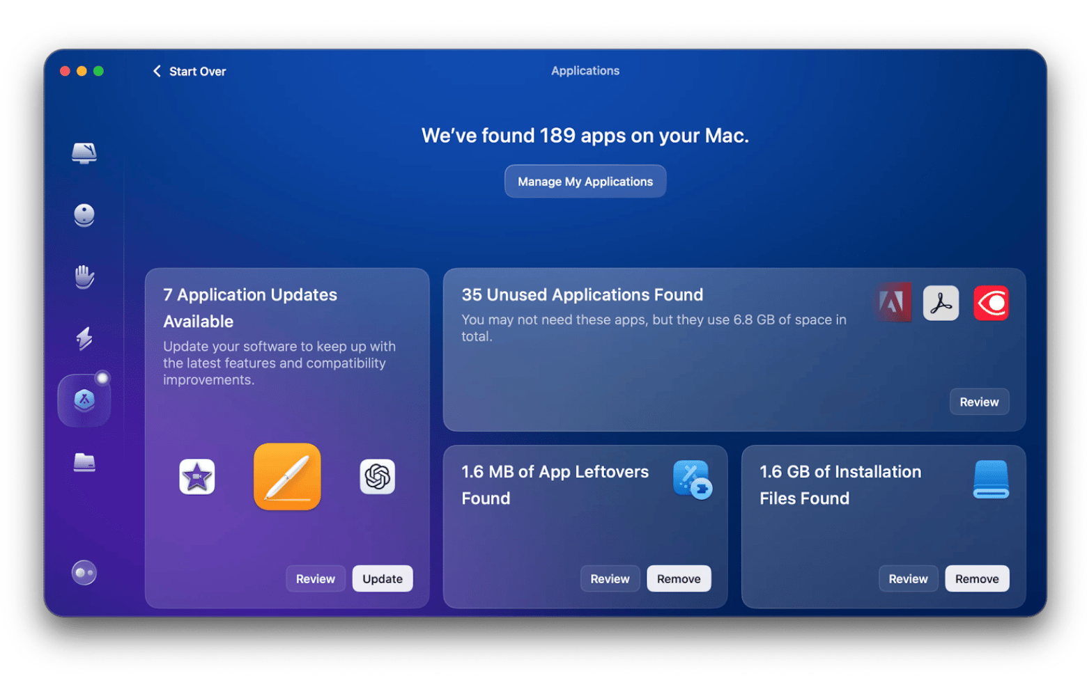 CleanMyMac update