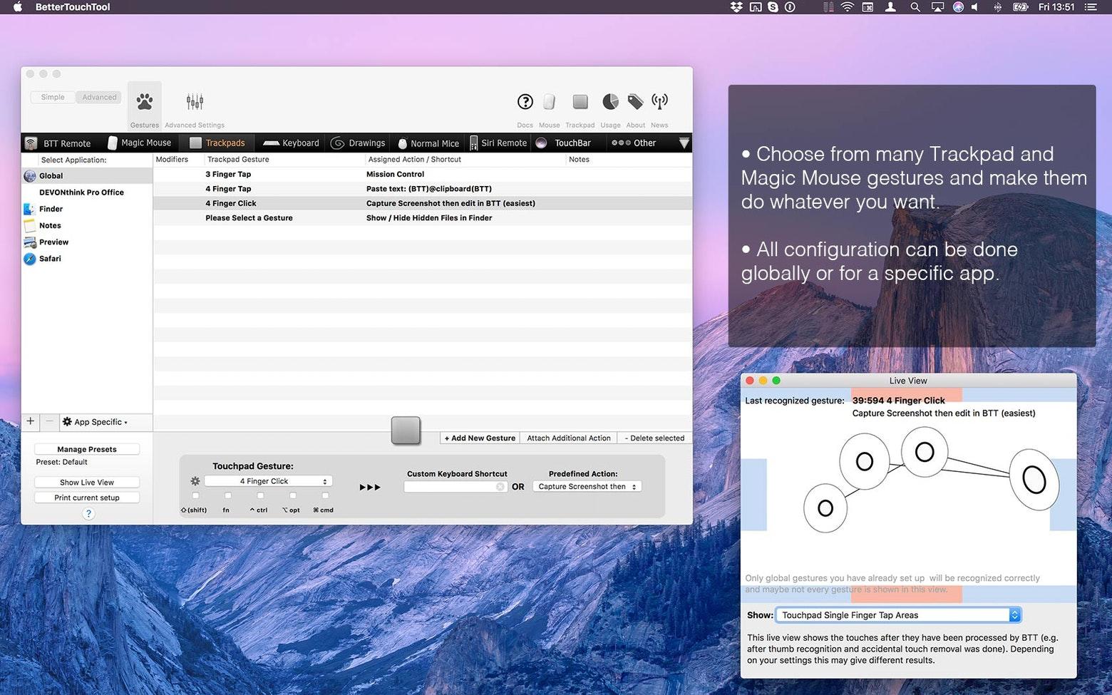 BetterTouchTool mac