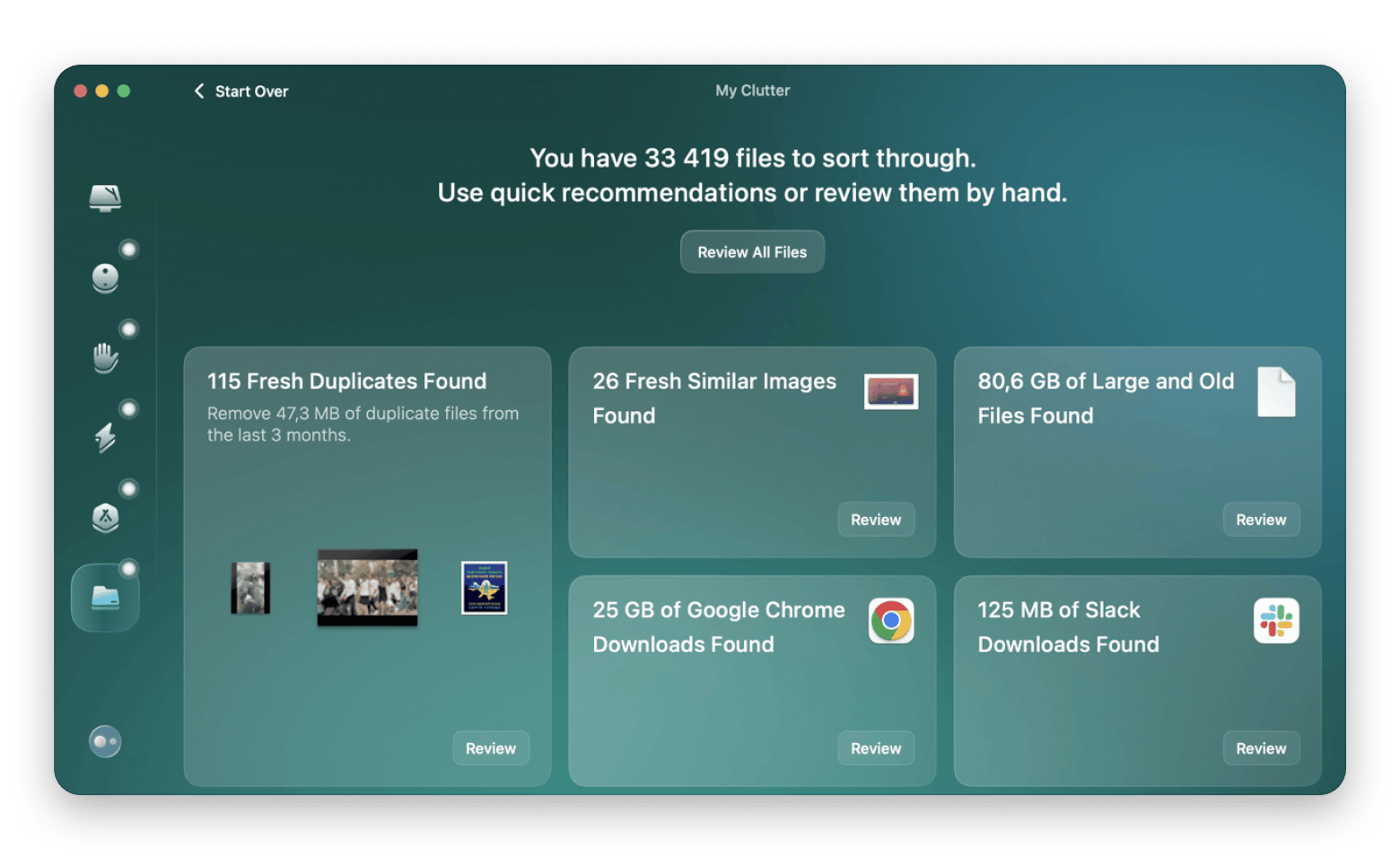 The My Clutter tab results of CleanMyMac, a care app for Mac that's available on Setapp  The My Clutter tab results of CleanMyMac, a care app for Mac that's available on Setapp
