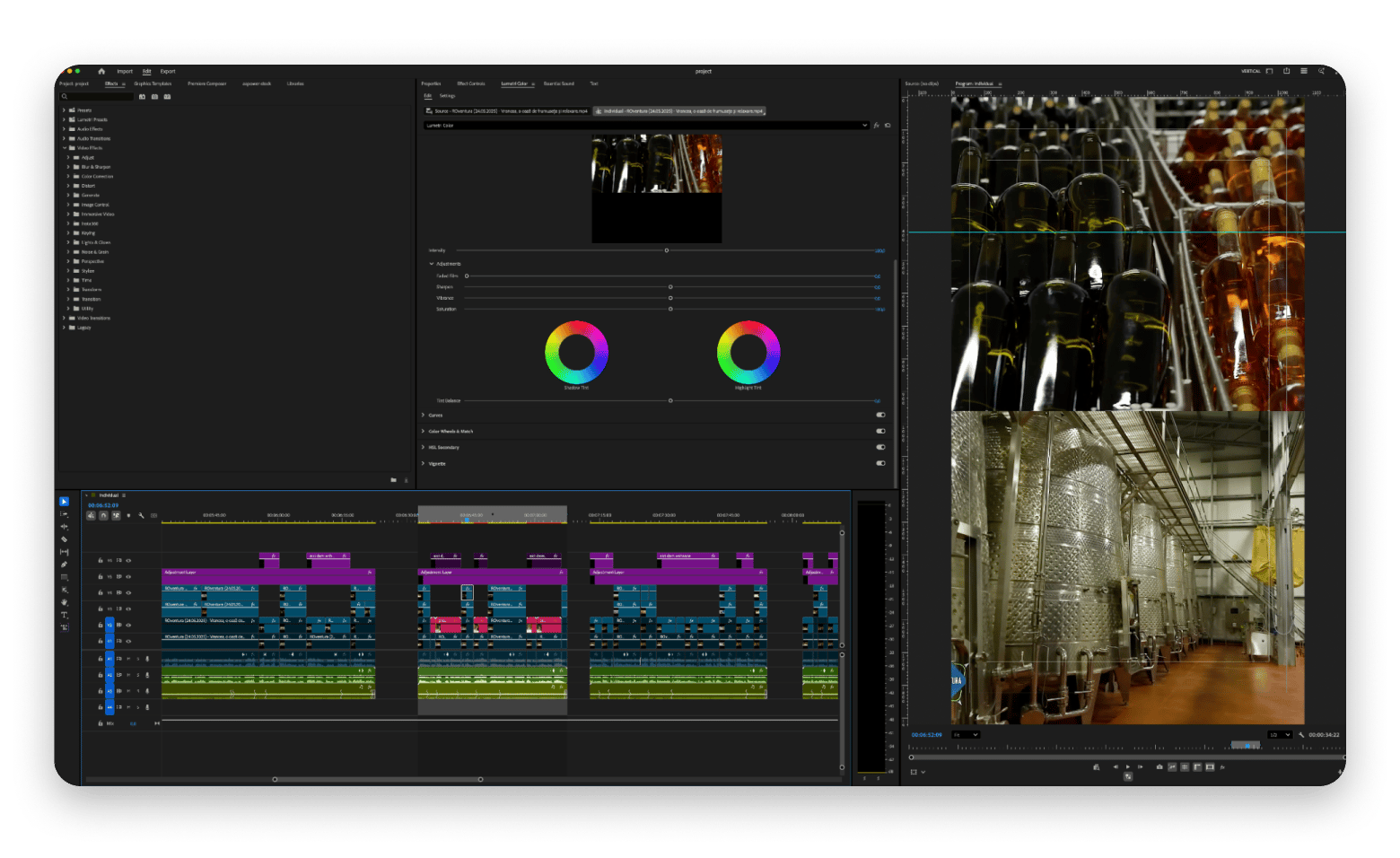 Adobe Premiere Pro video editing app