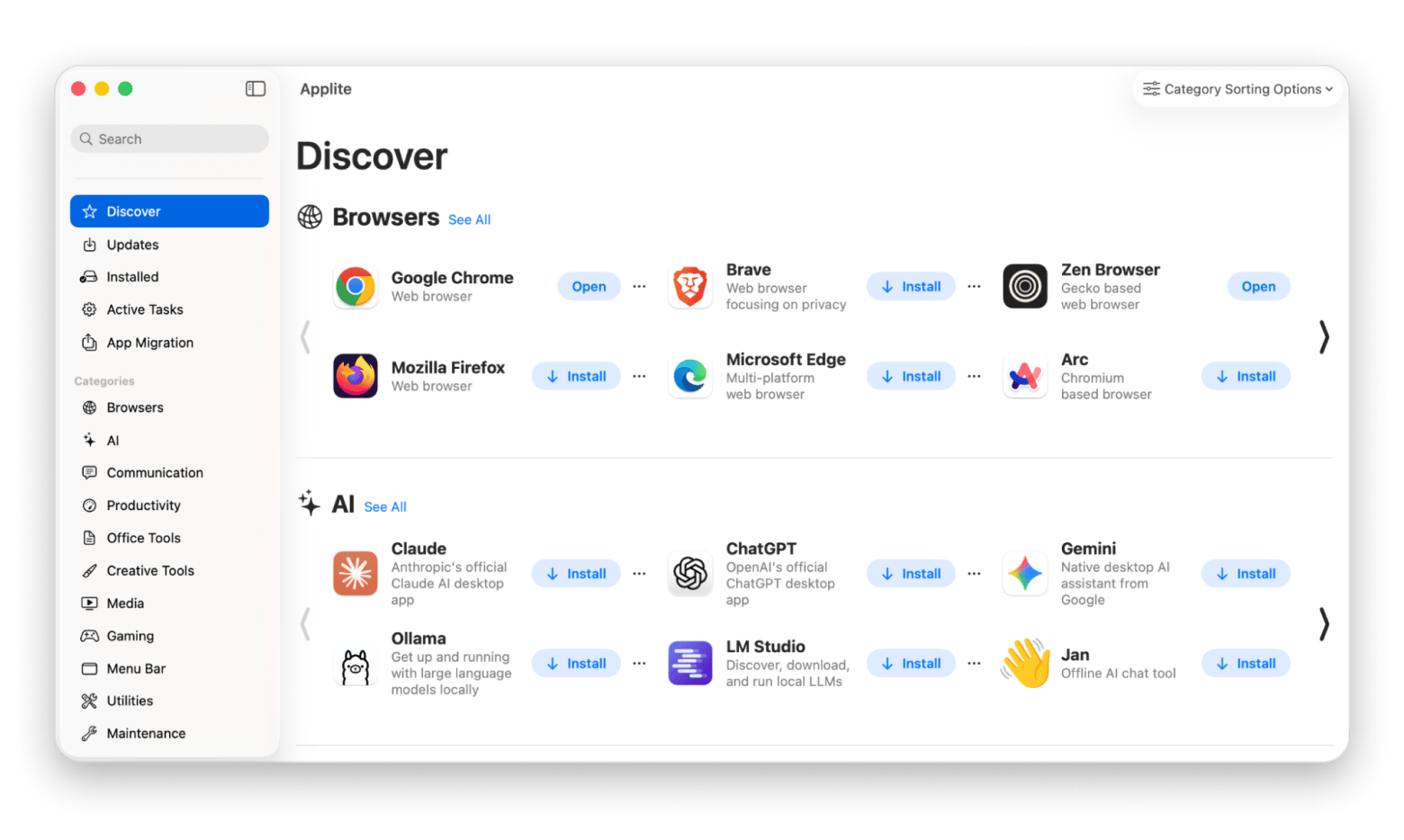 Applite homebrew