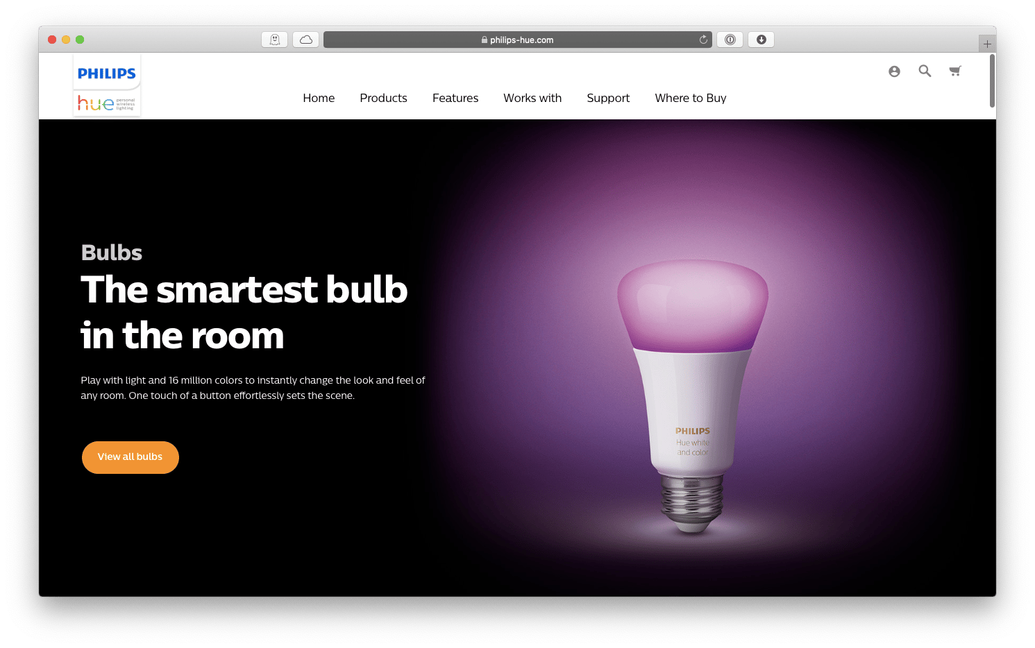 Philips hue smart home bulb Apple