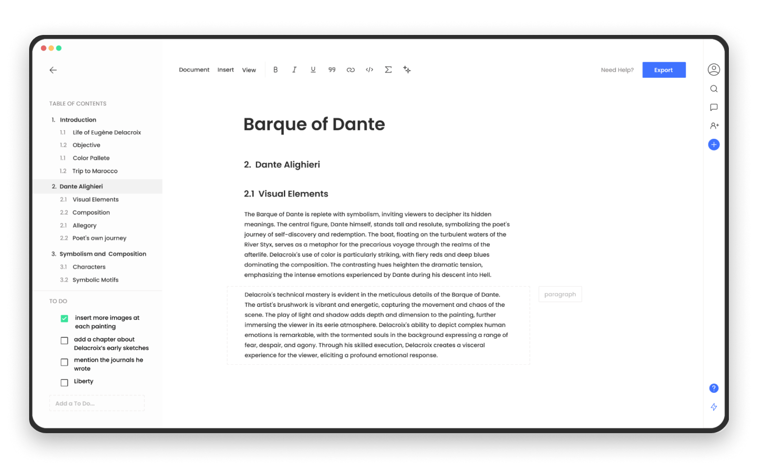 MonsterWriter academic writing app, available on Setapp