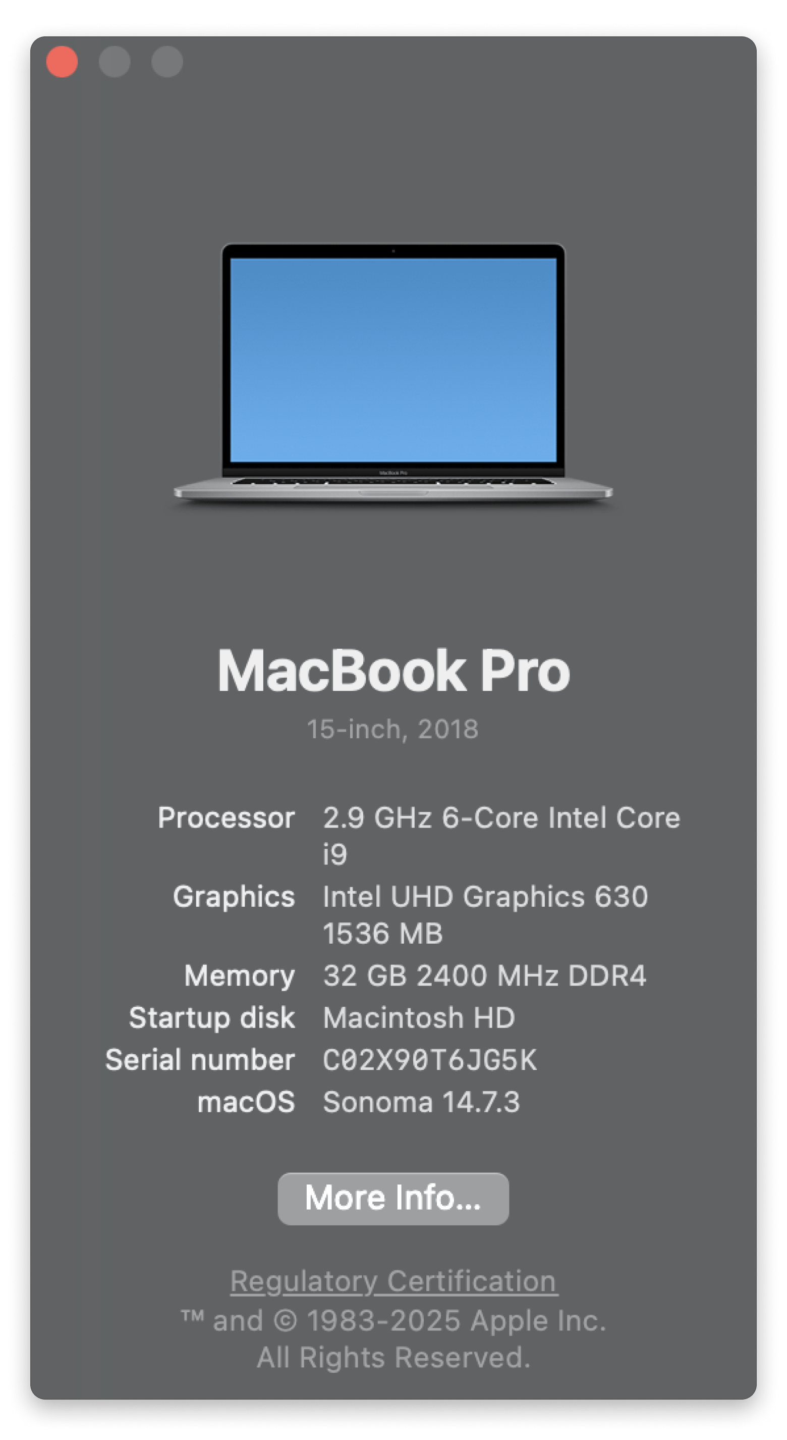 About this Mac window
