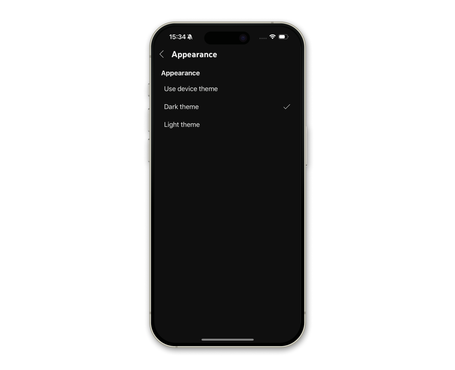 Youtube dark theme iPhone