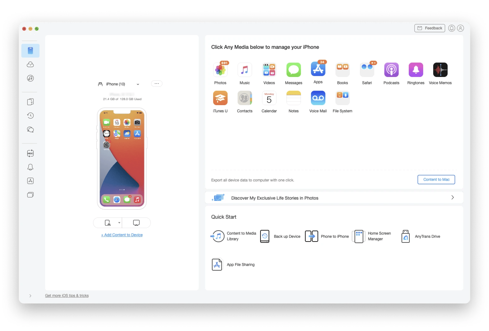 anytrans for ios file transfer tool