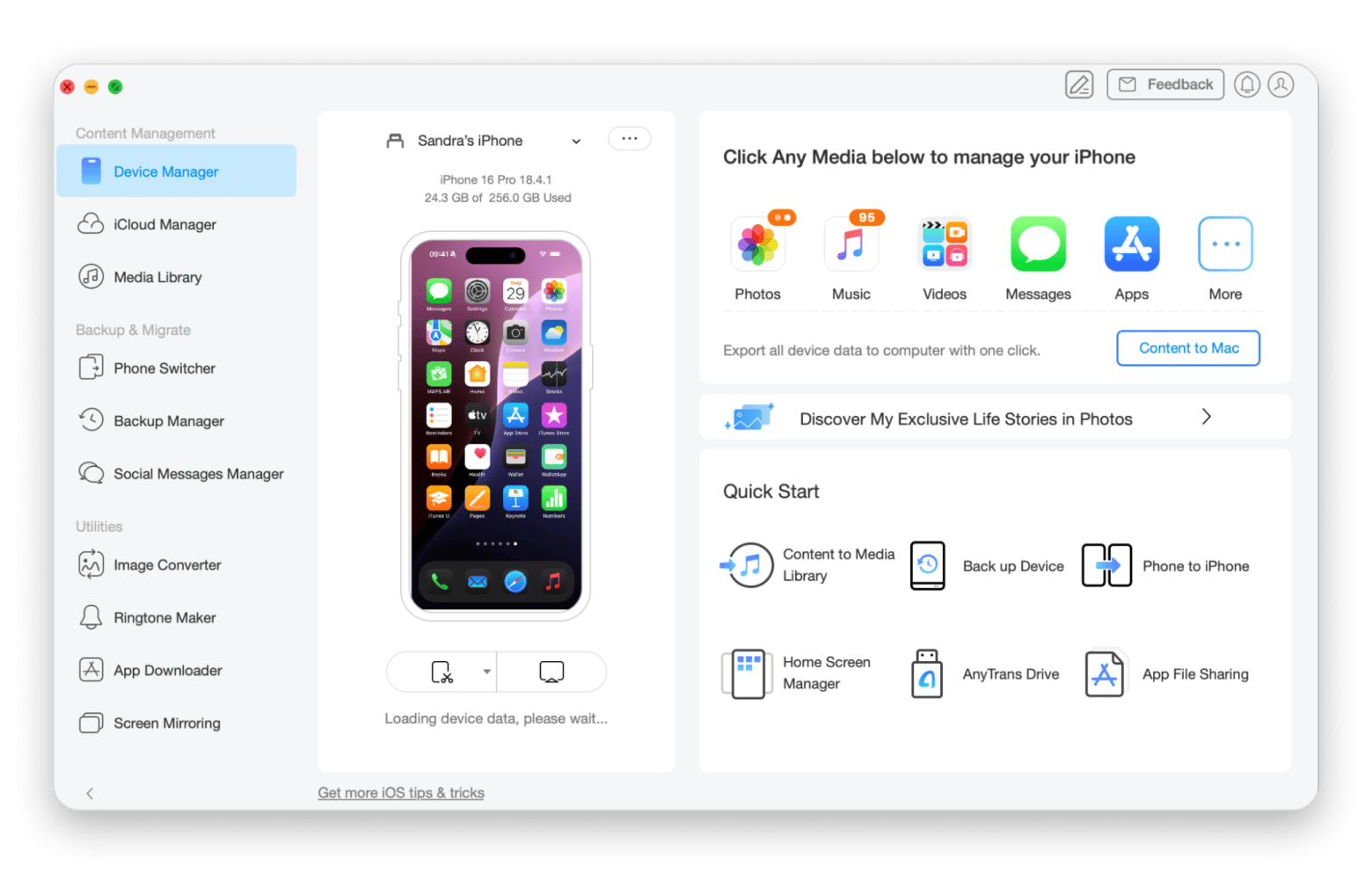 Managing files with AnyTrans for iOS, an app from Setapp that helps you transfer files between macOS and iOS and manage files easier Managing files with AnyTrans for iOS, an app from Setapp that helps you transfer files between macOS and iOS and manage files easier