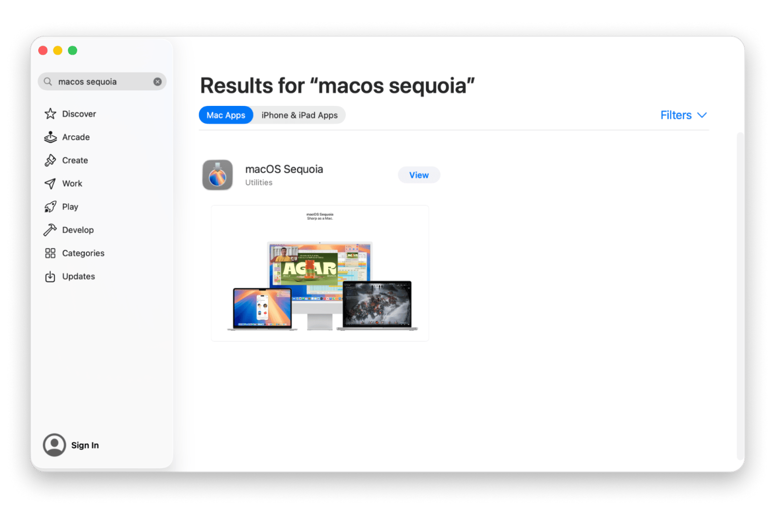 Download macOS Sequoia in App Store  Download macOS Sequoia in App Store