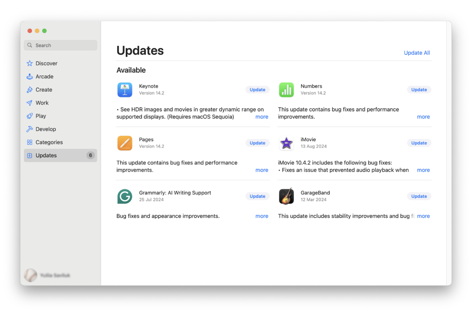 App Store Updates