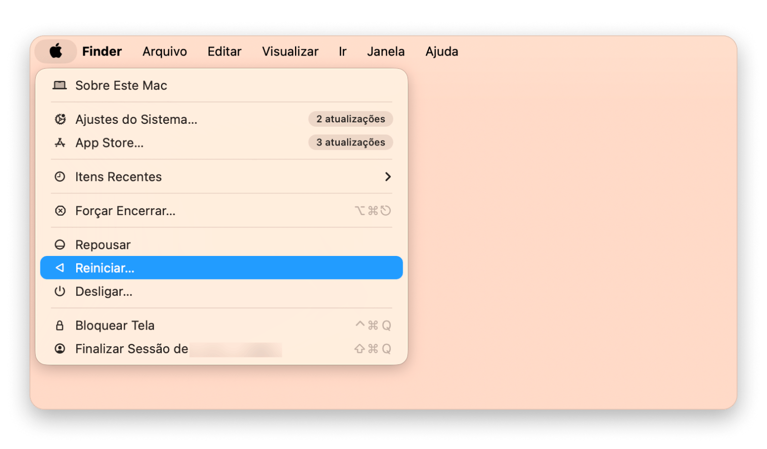 reiniciar mac