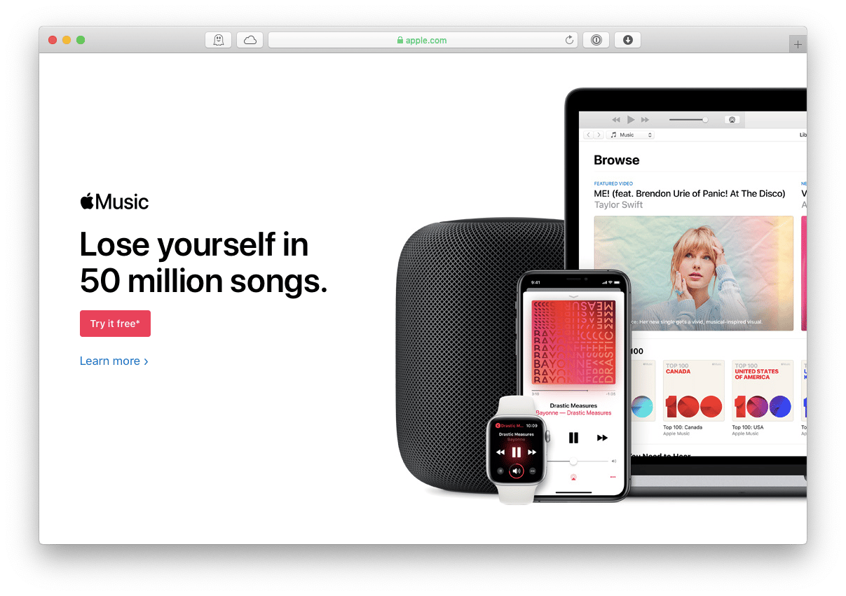 Apple Music streaming app