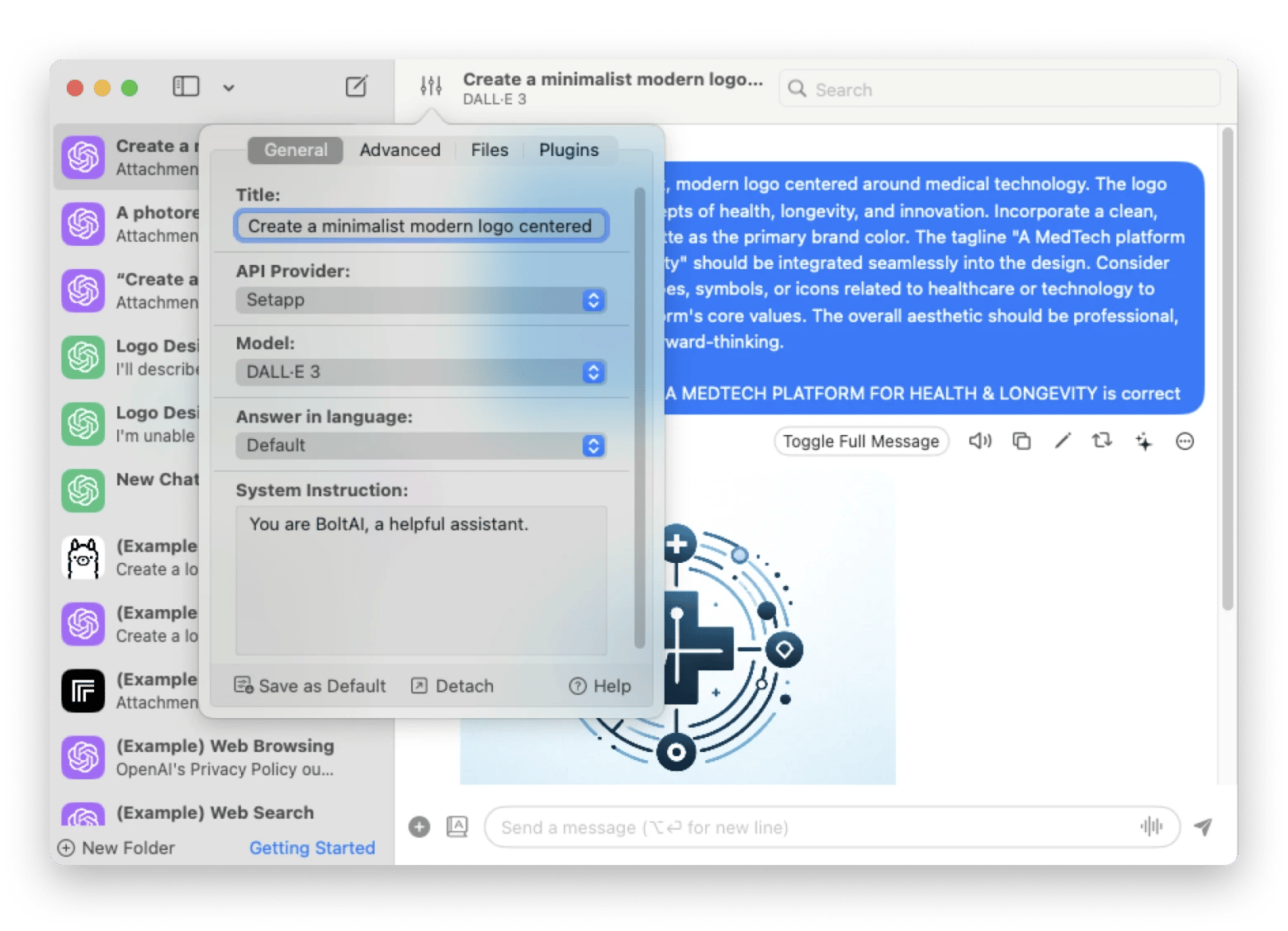 boltai dall-e-3 image generation tool