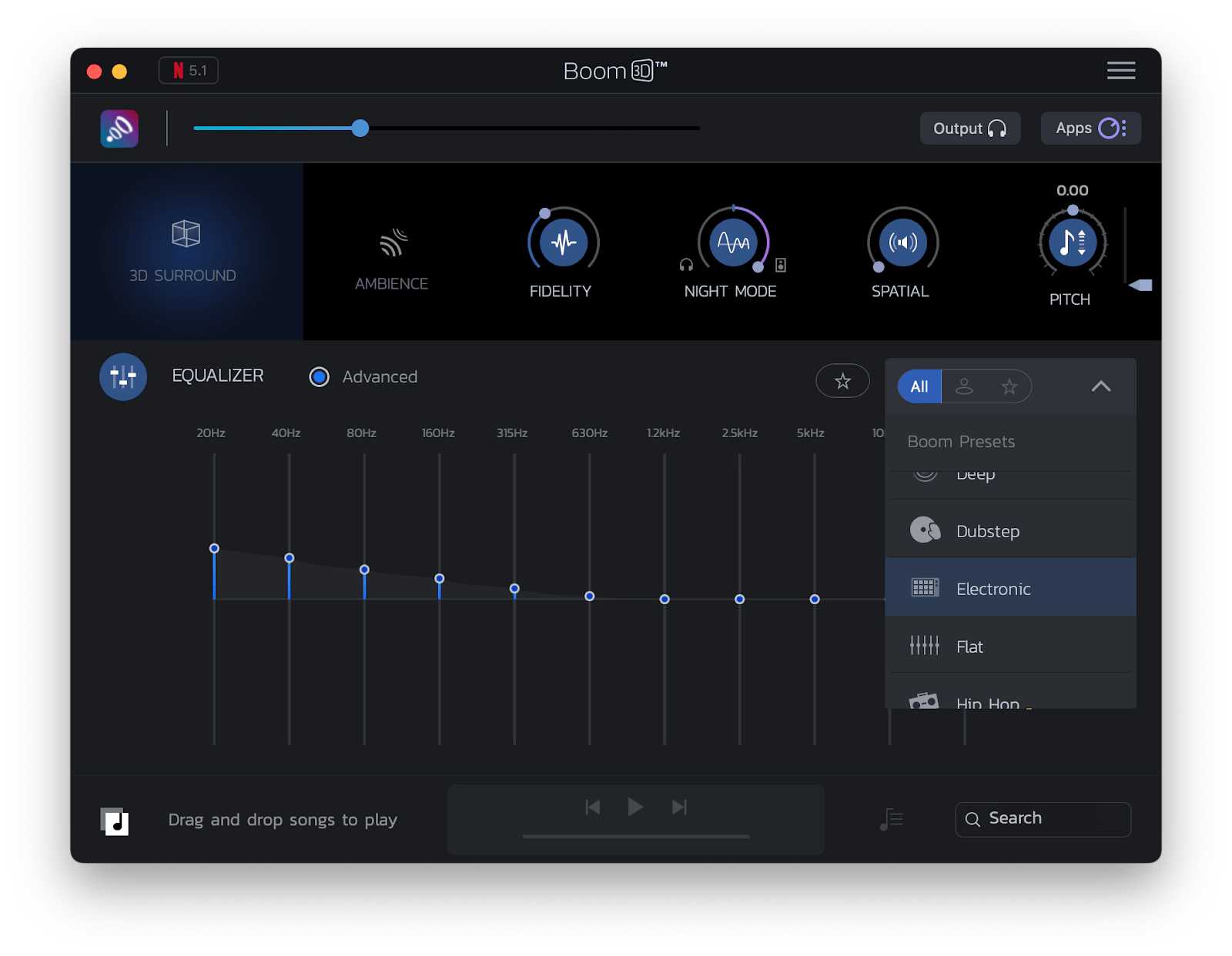 adjust sound with Boost 3d