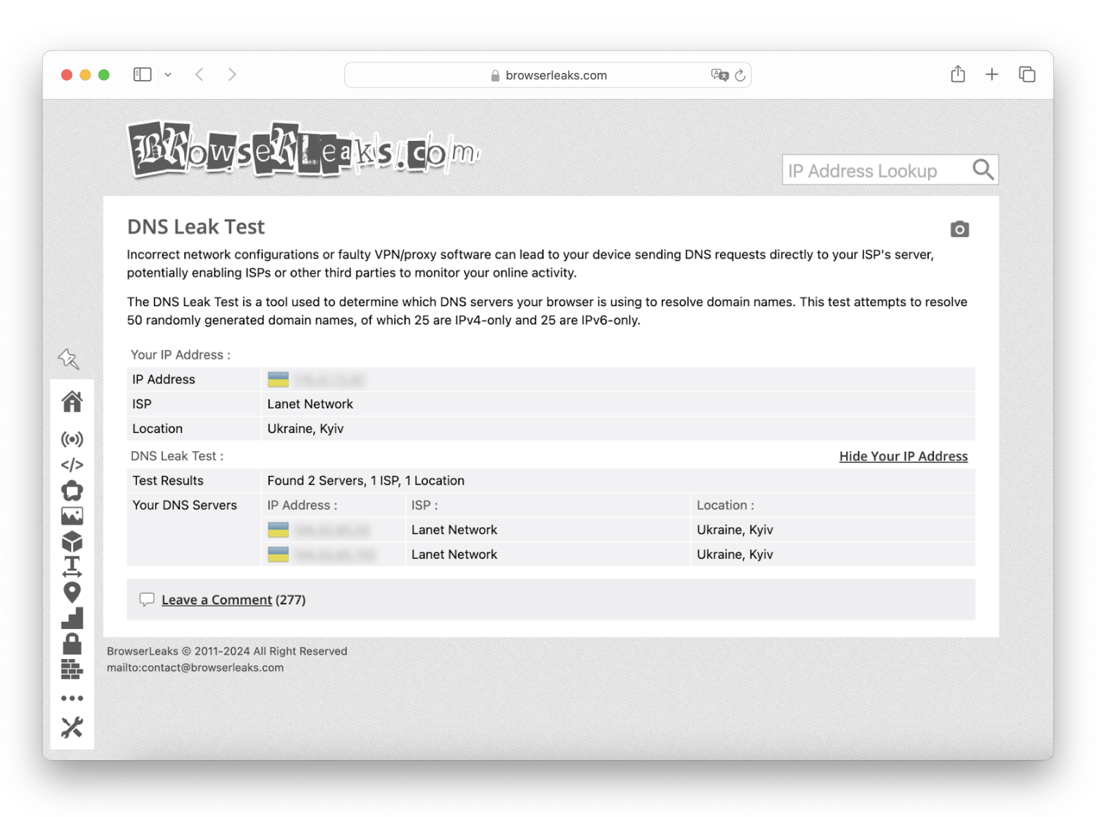 DNS Leak Test