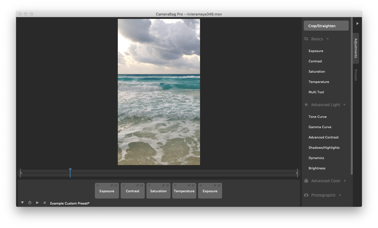 Camerabag Pro edit photo video Mac