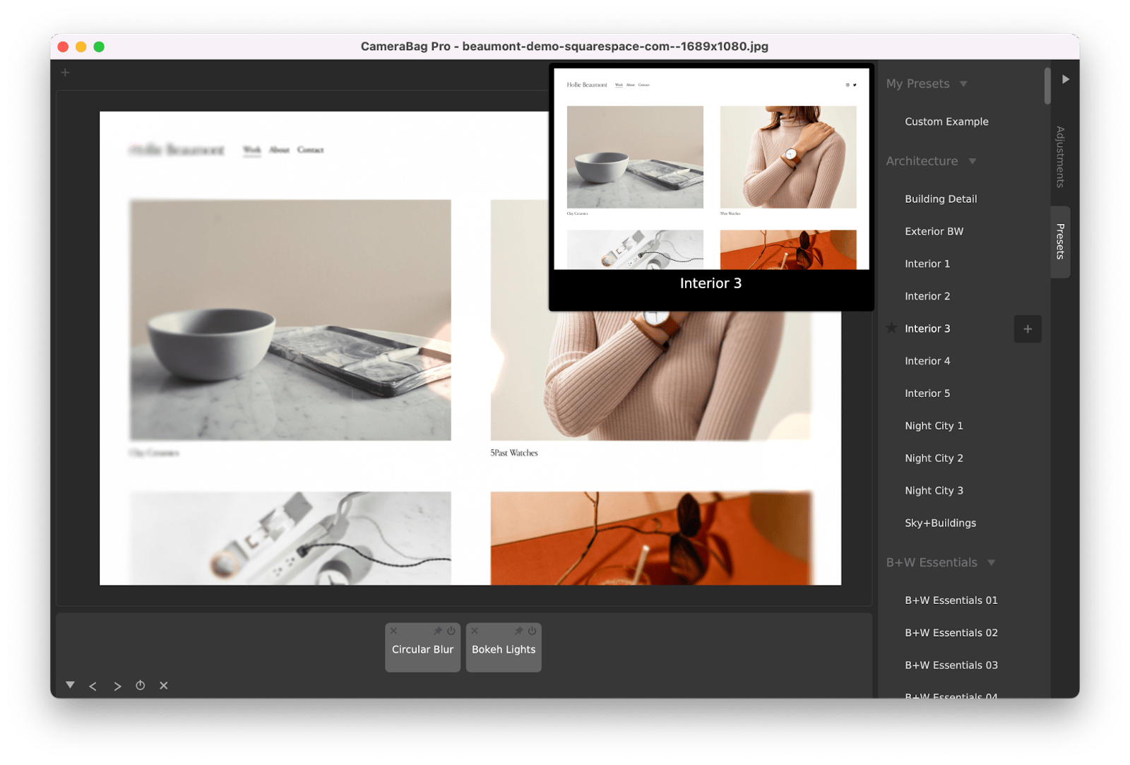 CameraBag Pro, a photo and video editor