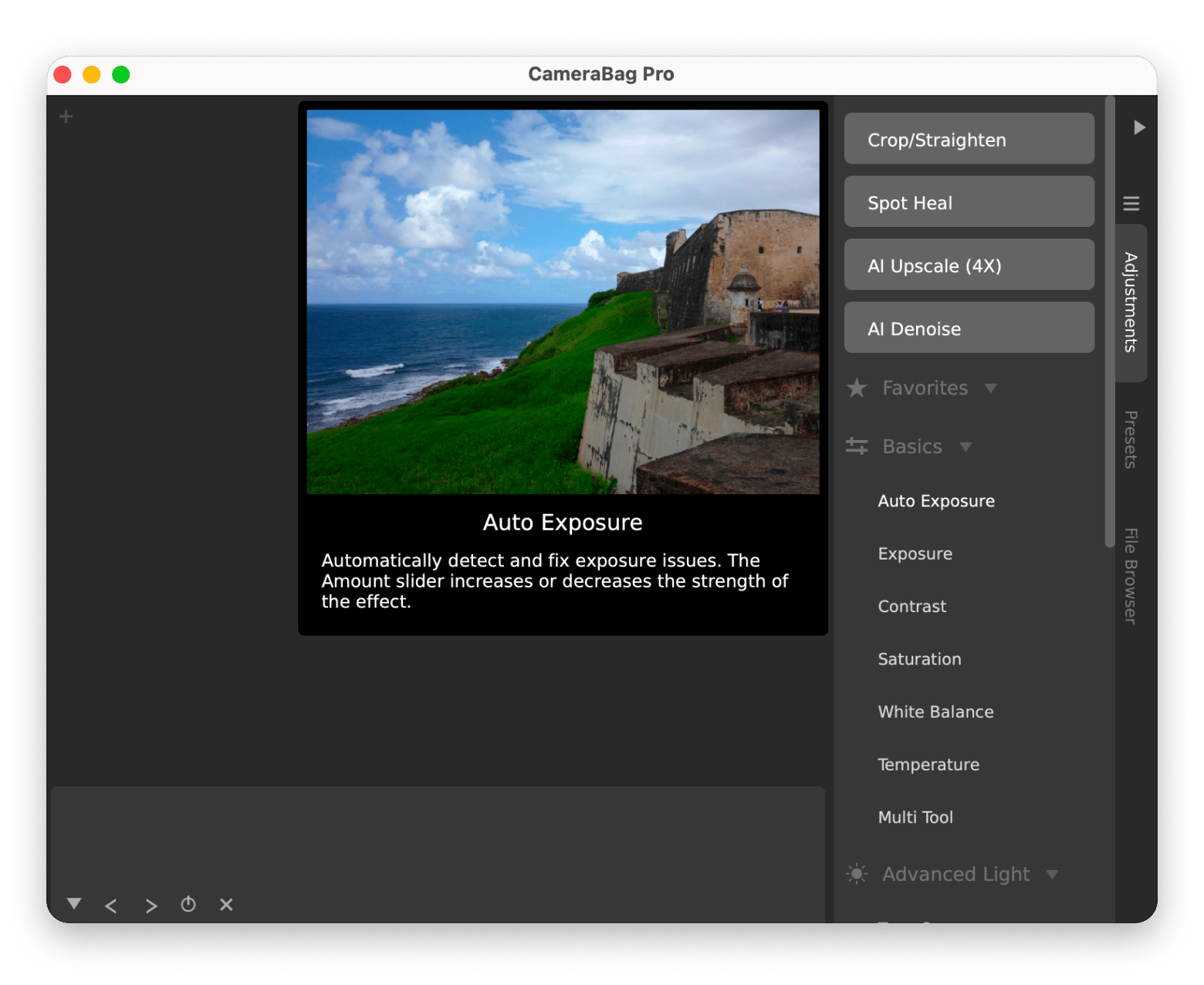 he presets overview in CameraBag Pro, a video editing app that is available on Setapp.