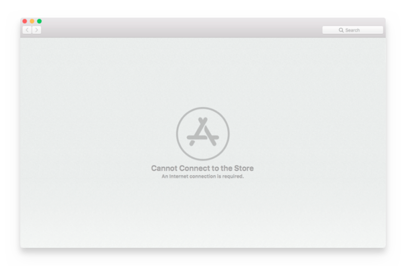 cannot connect to Mac App Store