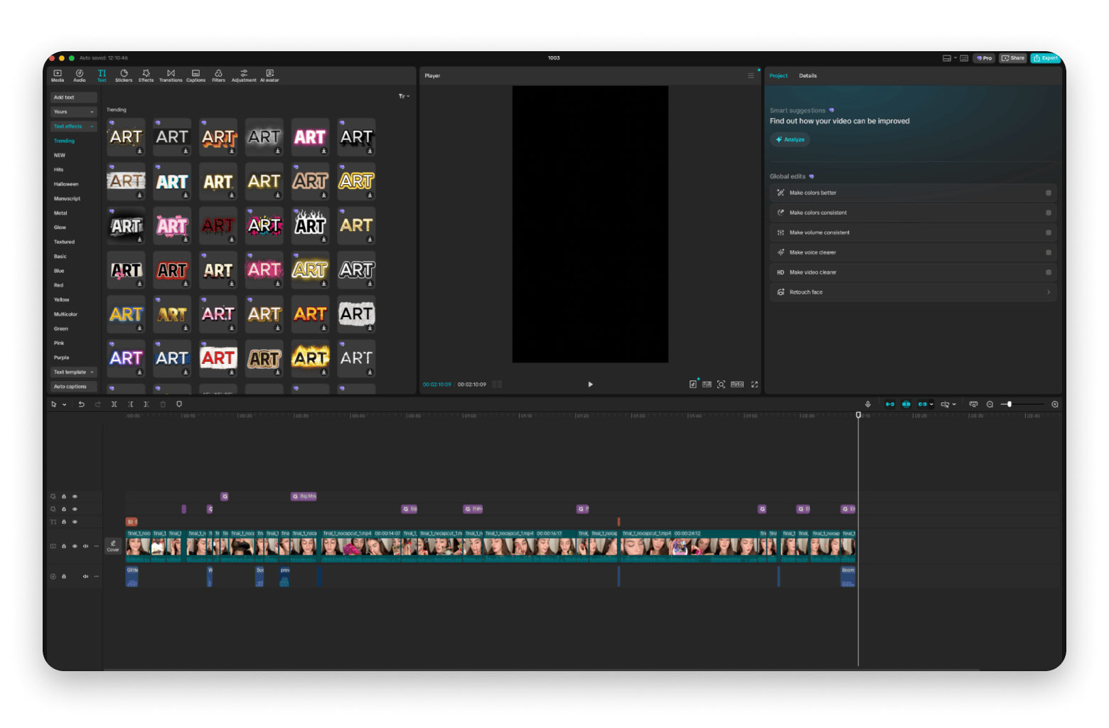 СapСut video editing app