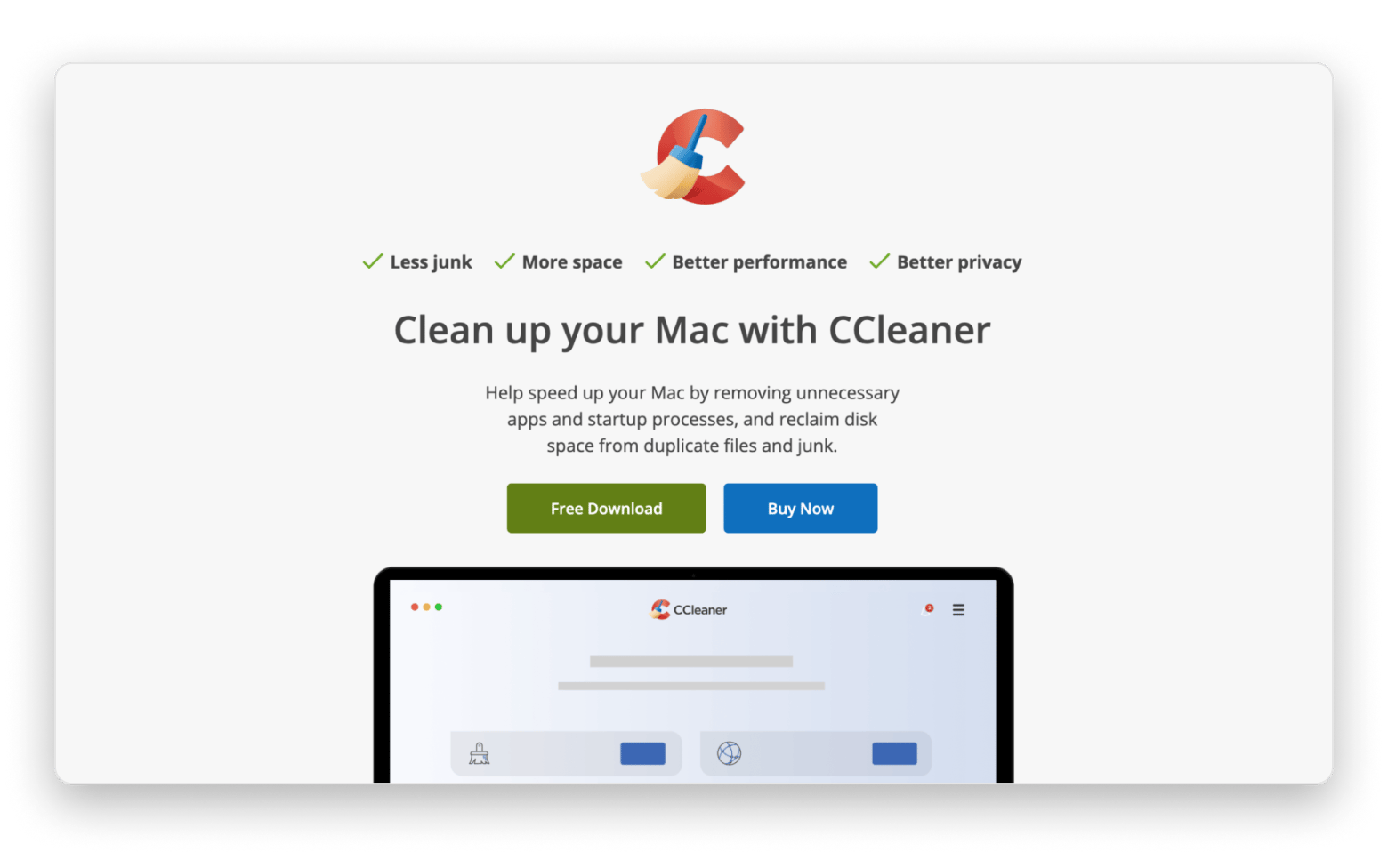 ccleaner mac cleaner app