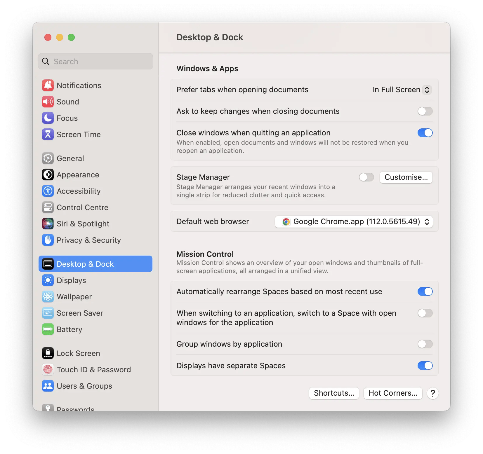 change browser chrome google on mac