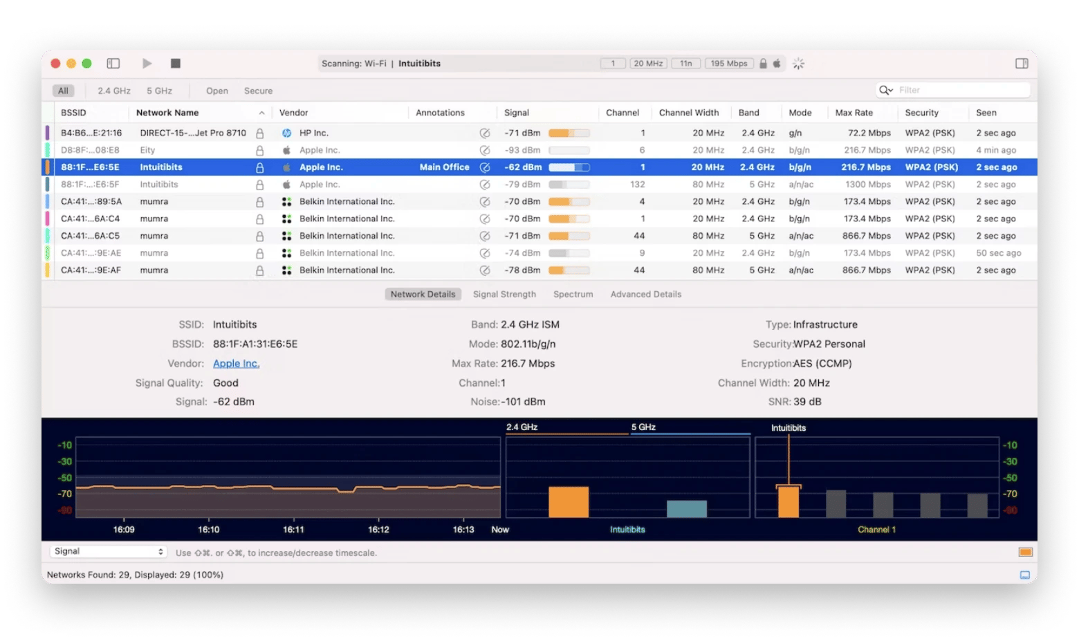 check network wifi explorer