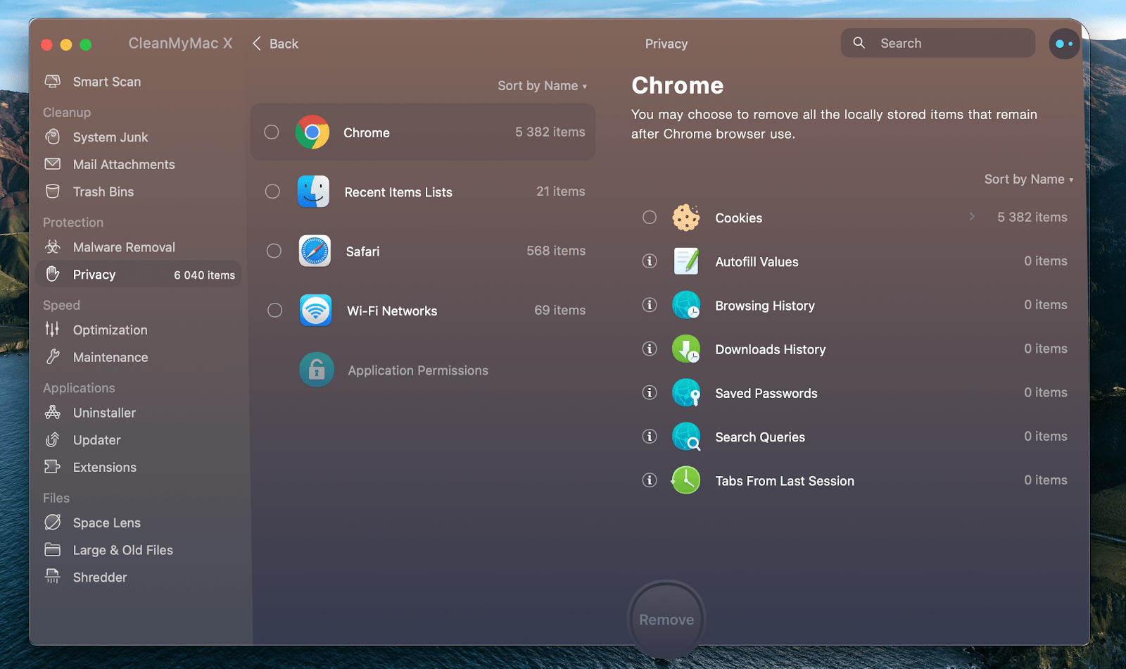 clean cache CleanMyMac X