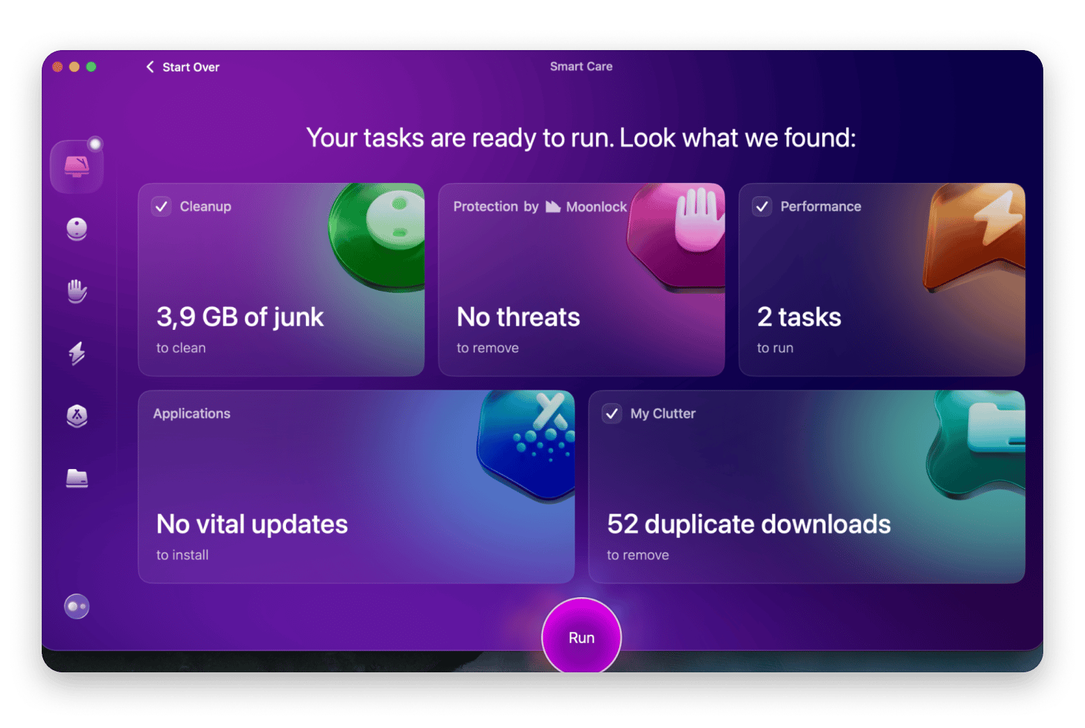 CleanMyMac maintains minimalist Mac organization