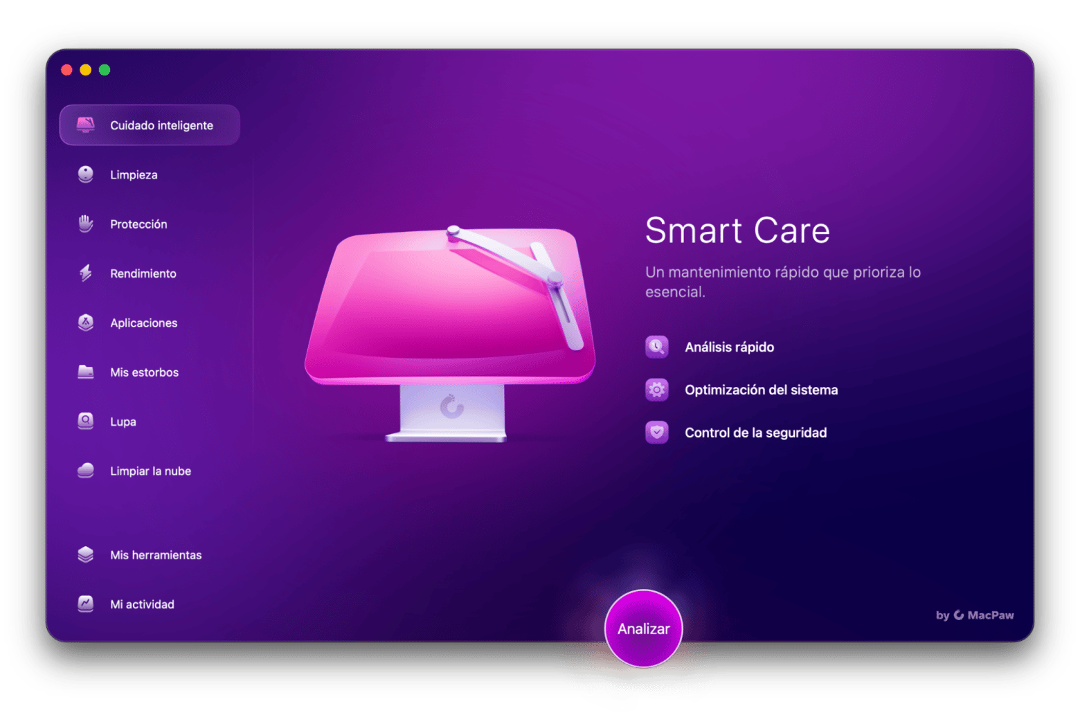 Resultados del análisis de Smart Care en CleanMyMac &mdash; optimizador de Mac disponible en Setapp.