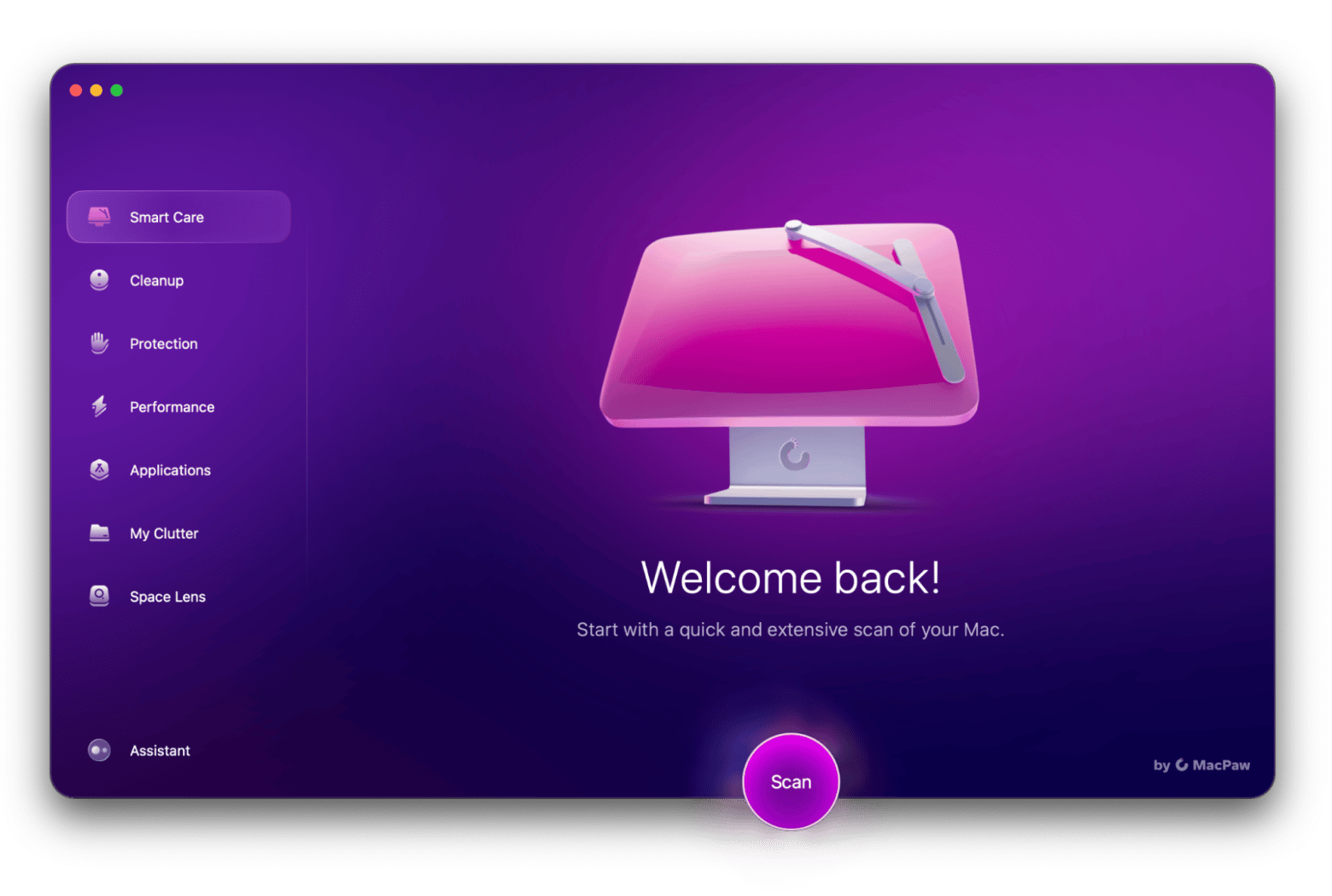 Smart Care in CleanMyMac, a Mac care app that is available on Setapp