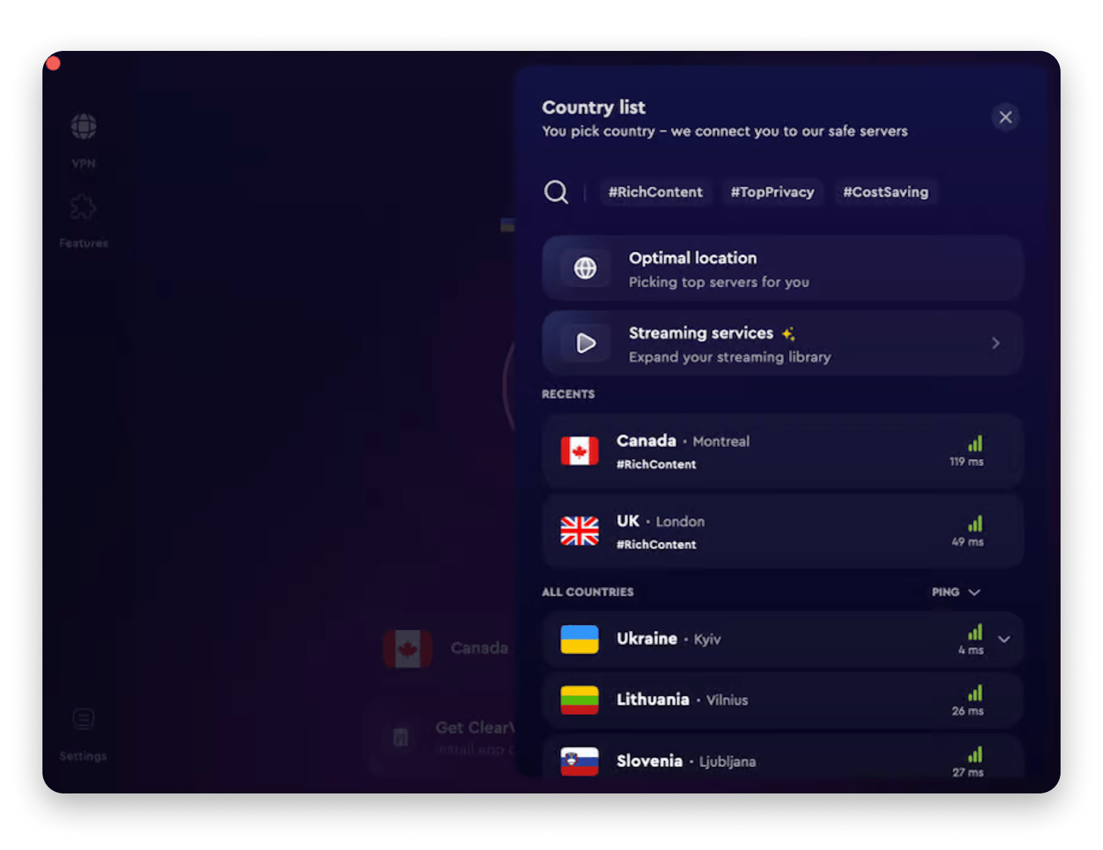 ClearVPN is the Best VPN app for public WiFi security, it’s available on Setapp