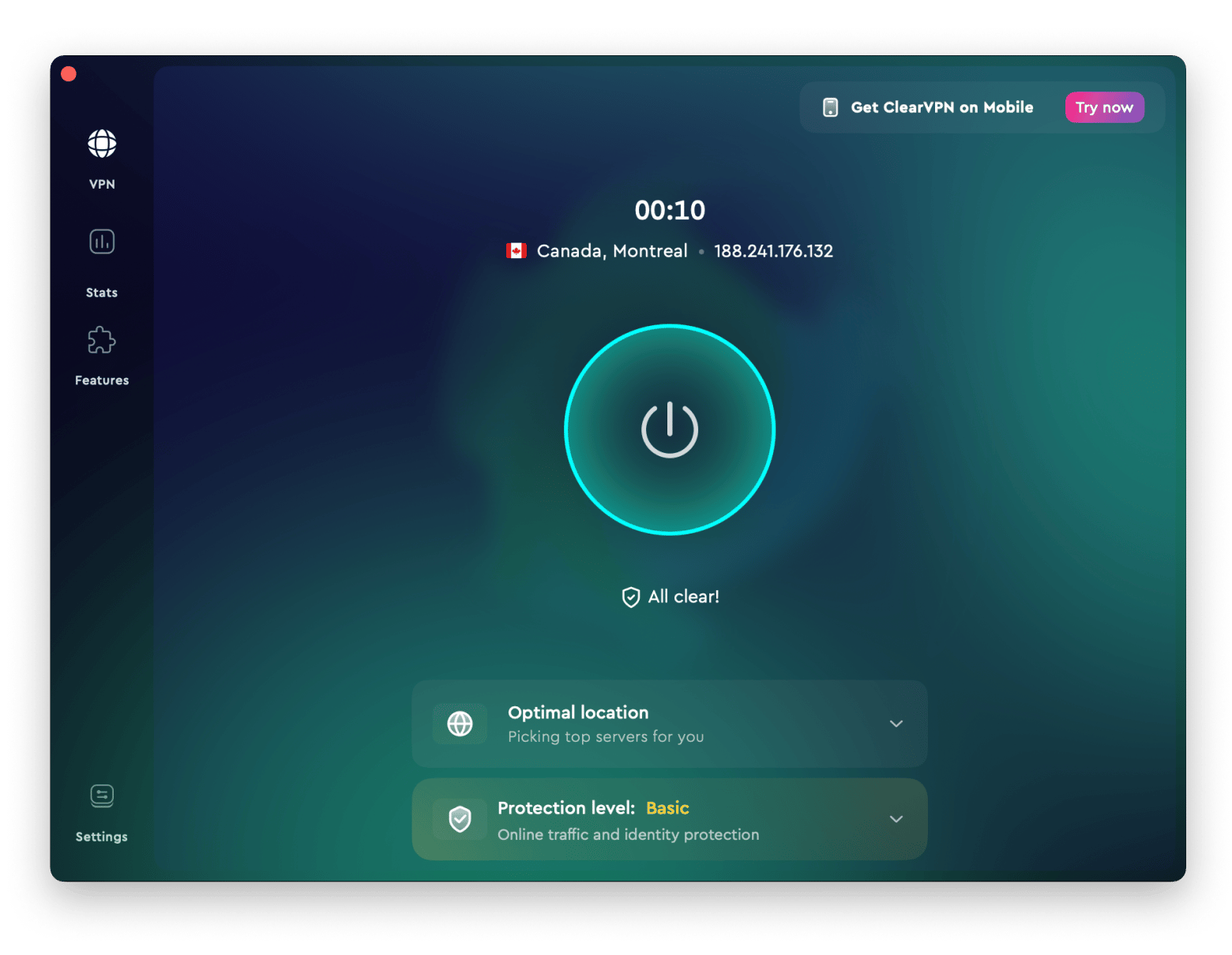 clear vpn interface on mac
