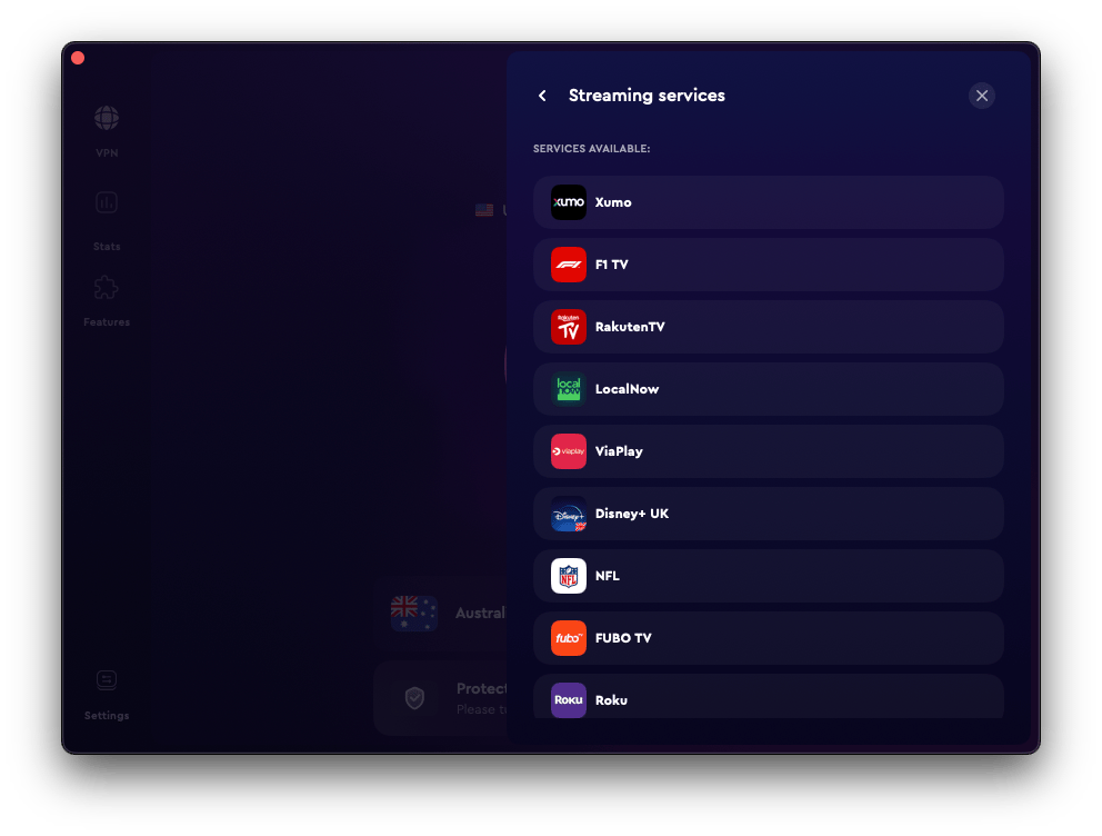 The list of streaming services in ClearVPN from Setapp, an intuitive VPN for Mac The list of streaming services in ClearVPN from Setapp, an intuitive VPN for Mac