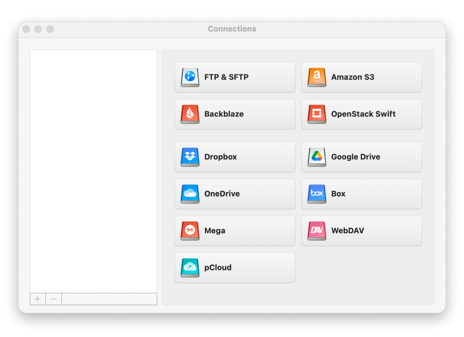 Cloud storage mounted as Finder drives via CloudMounter, a multi-cloud manager available on Setapp