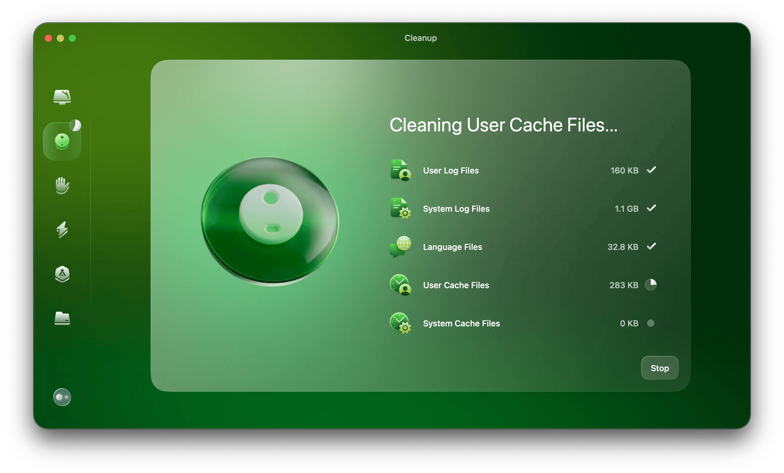 clean up User Cache Files