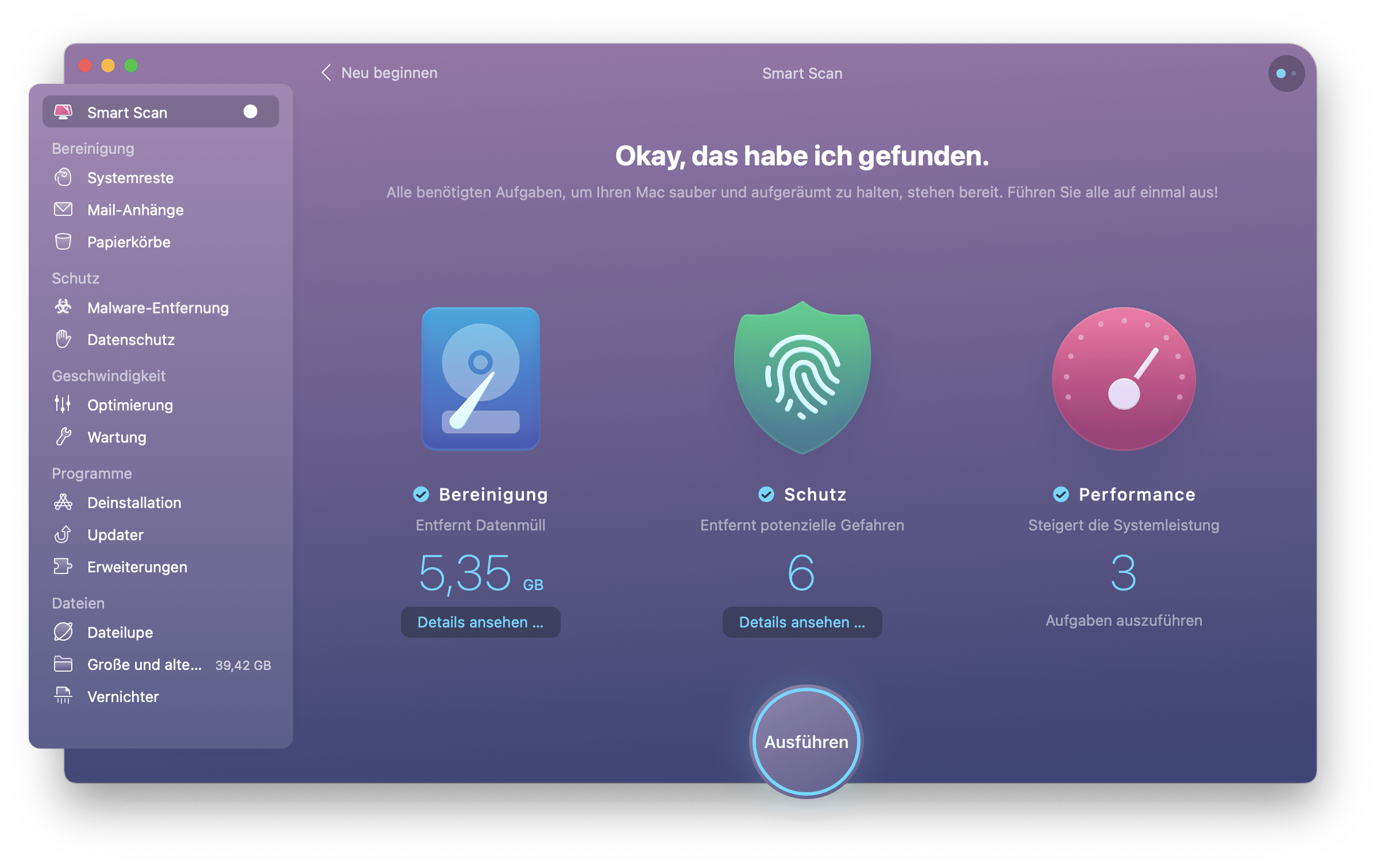 Smart Scan von CleanMyMac X