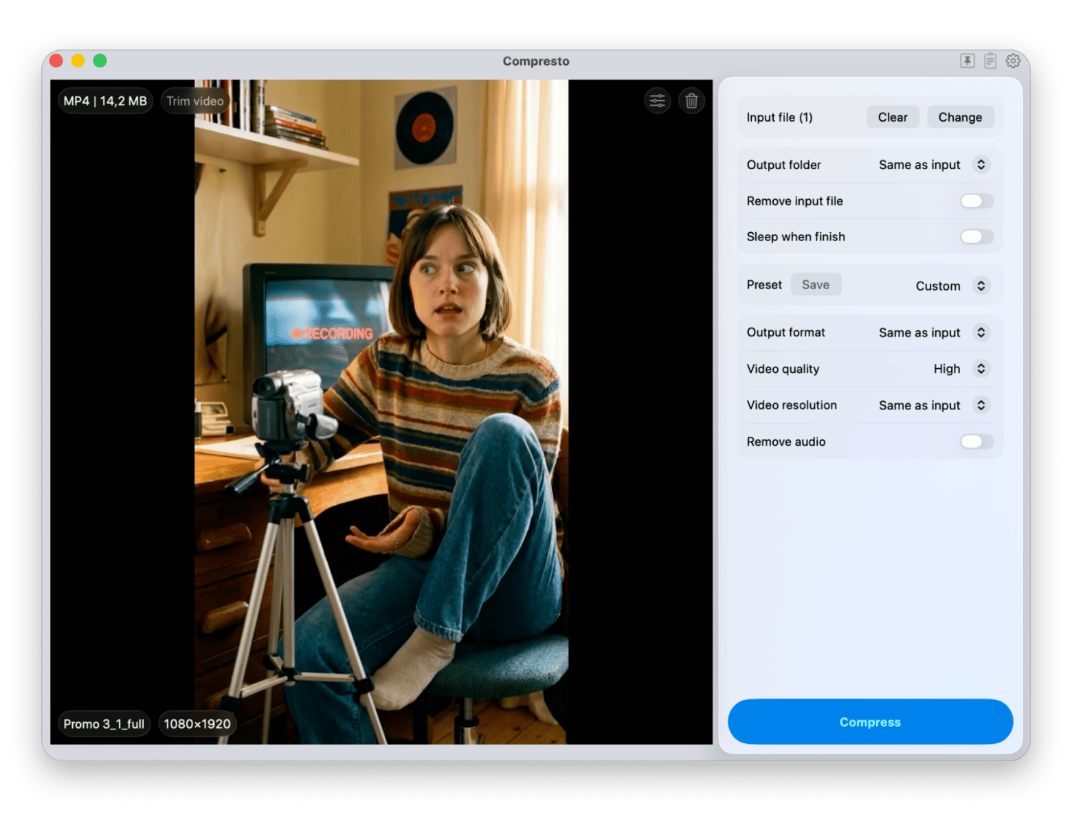 Compresto is an app for compression, available on Setapp