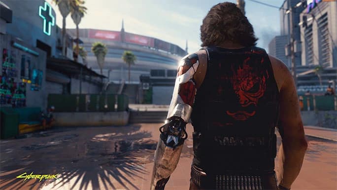 Cyberpunk2077 screenshot: The man with the silver hand