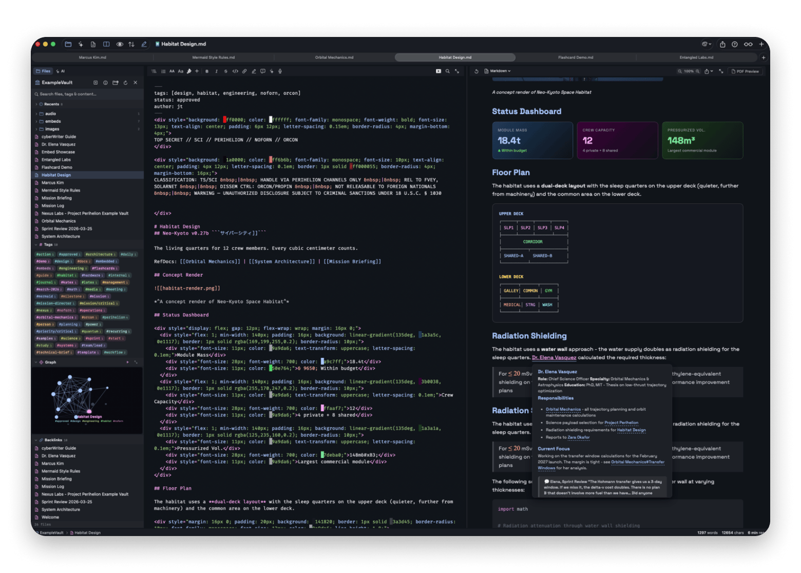 The main interface of cyberWriter, a Markdown app available on Setapp. The main interface of cyberWriter, a Markdown app available on Setapp.