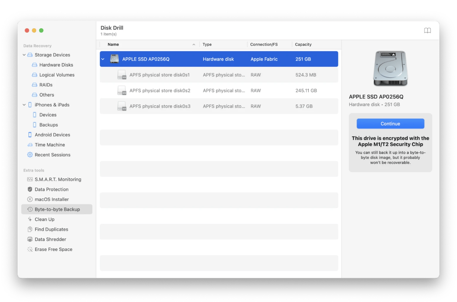 disk drill create clone