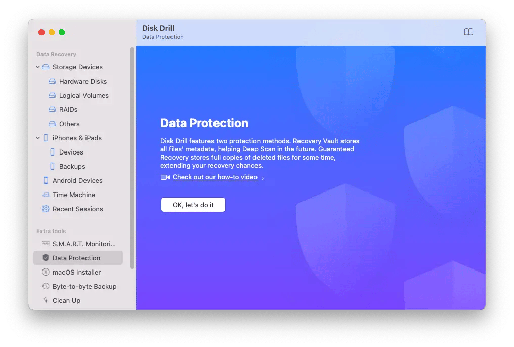 Disk Drill's Data Protection