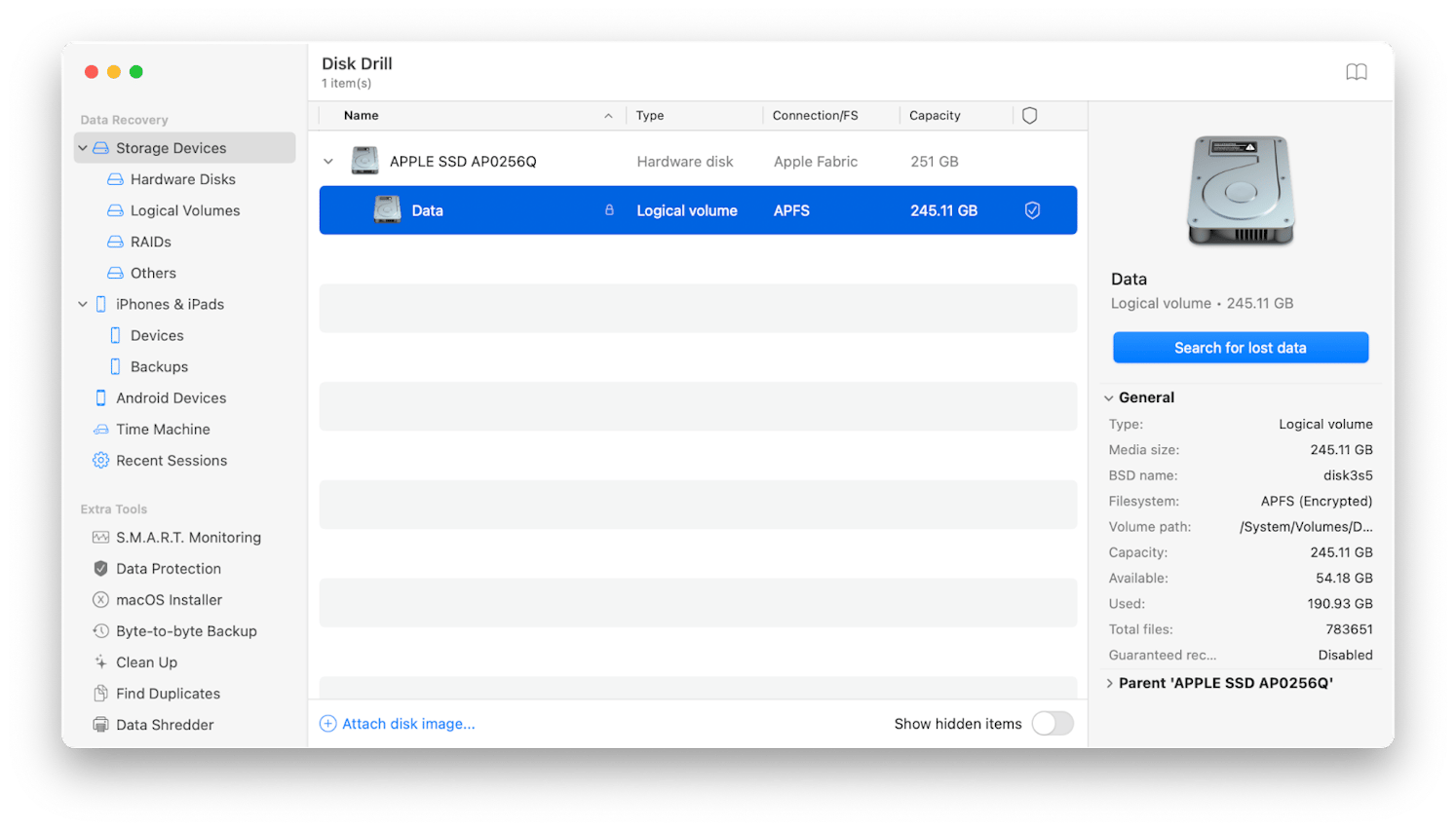 recover files with Disk Drill