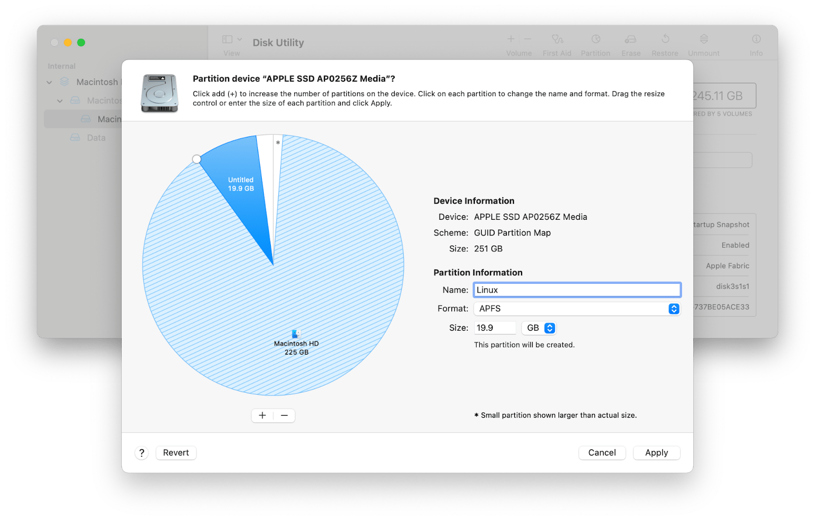 disk utility partition rename