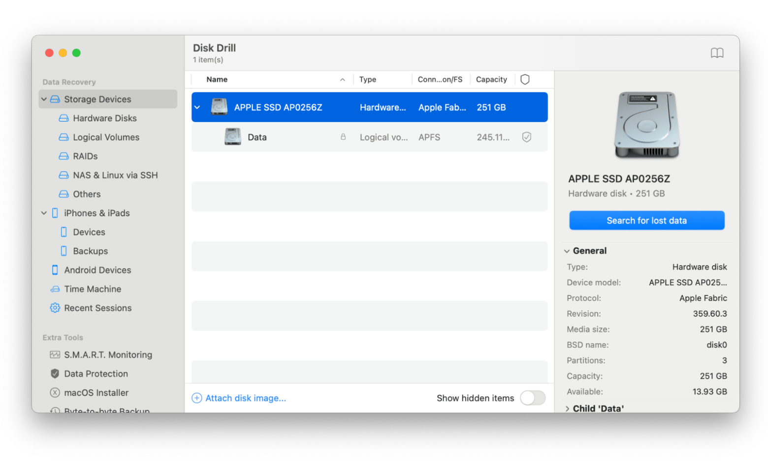 Diskdrill lost data recovery