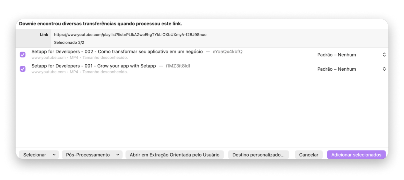 Extensão de navegador do Pulltube ativada na página do YouTube para iniciar download de MP3 sem copiar URL