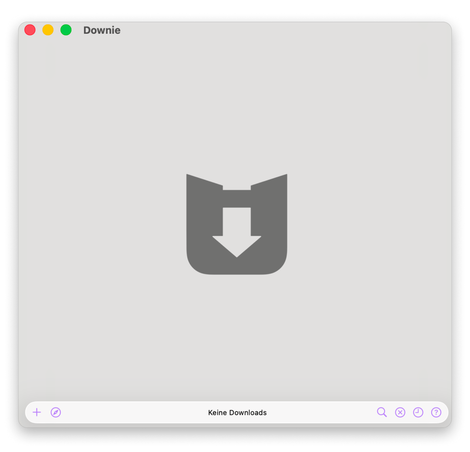 Die Oberfläche von Downie beim Herunterladen eines Videos auf dem Mac, eine App verfügbar auf Setapp