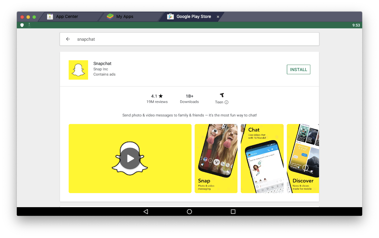 download snapchat bluestacks mac