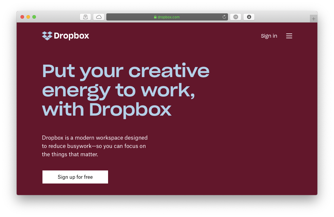 dropbox cloud solution for mac