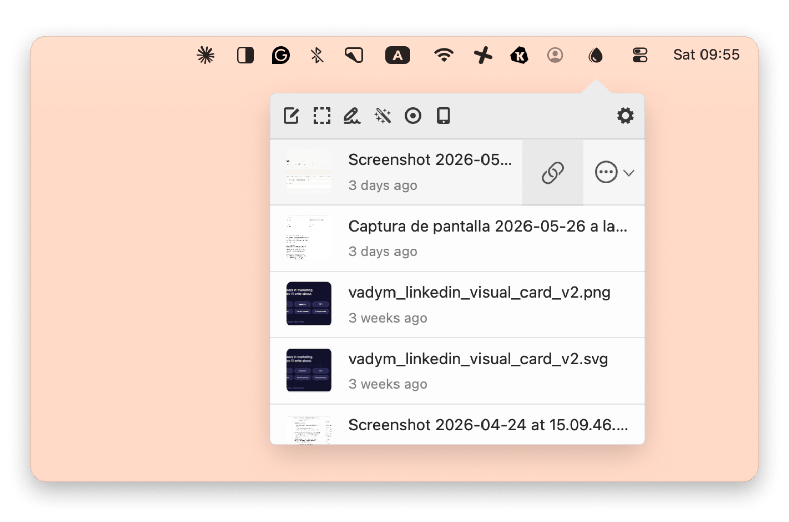 Cloud upload and link sharing in Dropshare, a file-sharing app available on Setapp