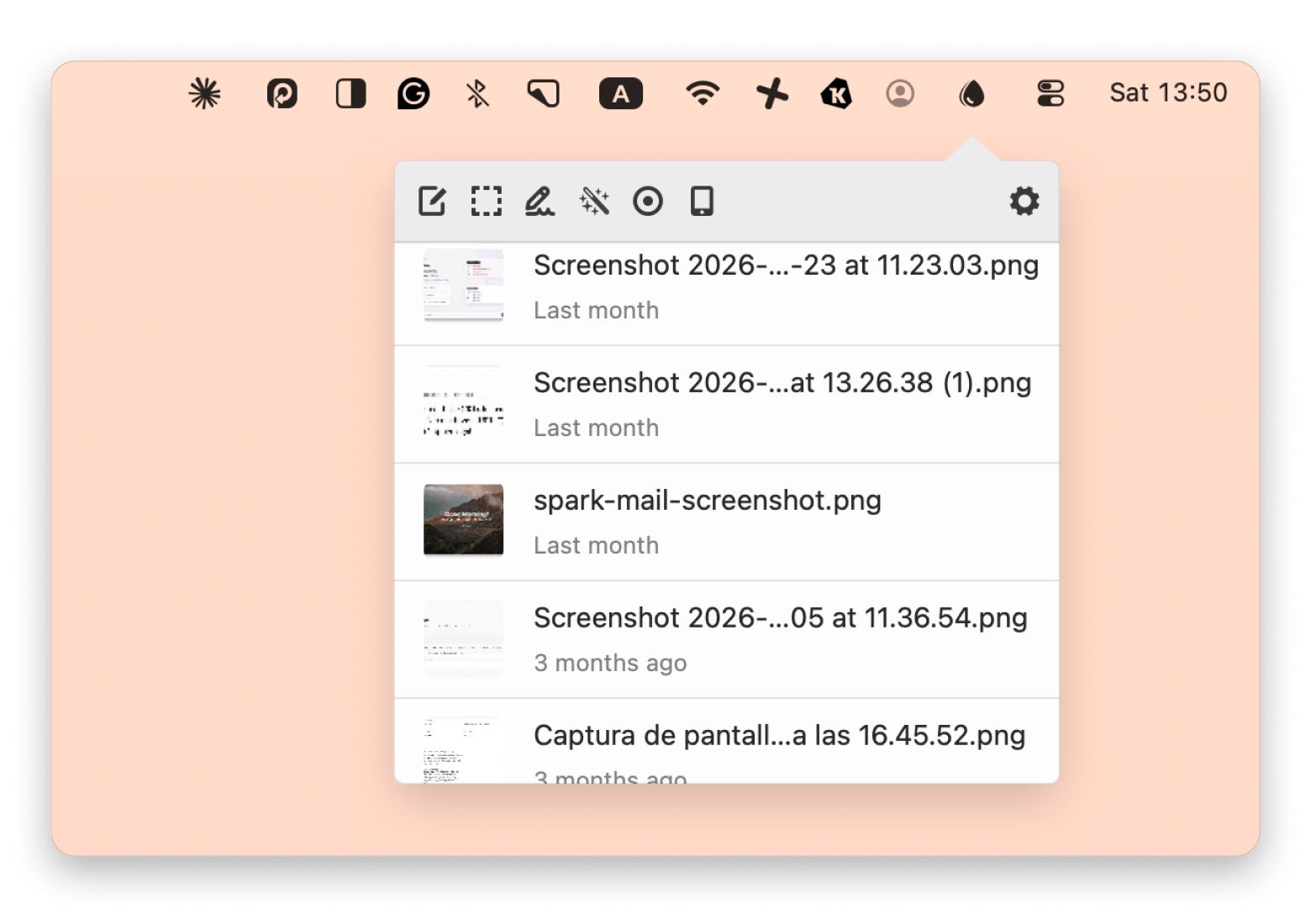 Creating a secure sharing link with Dropshare, a file sharing app available on Setapp